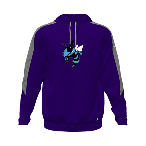 [CUS-DFW-HOOD-FLC-LSL-PUR-YXS-LOGO1] Hoodie (Youth XS, Purple, Logo 1)