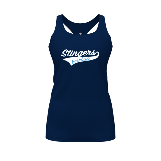 [FT0TRBNV-FYS-LOGO2] Decker Racerback Tank Top (Female Youth S, Navy, Logo 2)