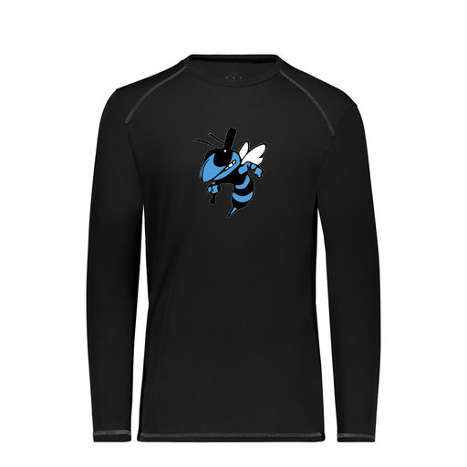 [6845.080.S-LOGO1] Men's SoftTouch Long Sleeve (Adult S, Black, Logo 1)