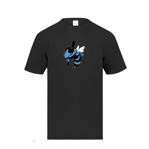 [2791.080.S-LOGO1] Youth Smooth Sport T-Shirt (Youth S, Black, Logo 1)