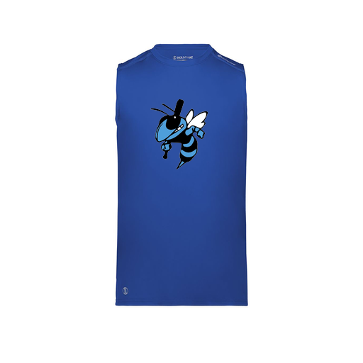 [222593.060.S-LOGO1] Men's CoolDry TankTop (Adult S, Royal, Logo 1)