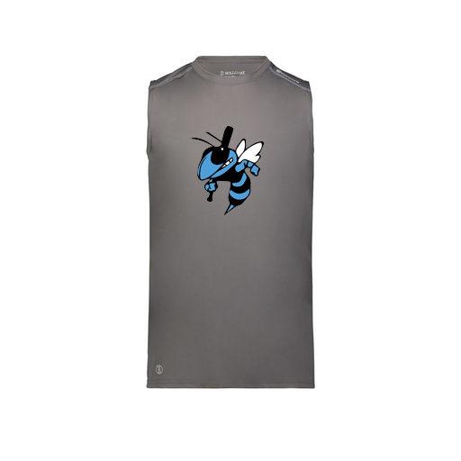 [222593.98D.S-LOGO1] Men's CoolDry TankTop (Adult S, Gray, Logo 1)