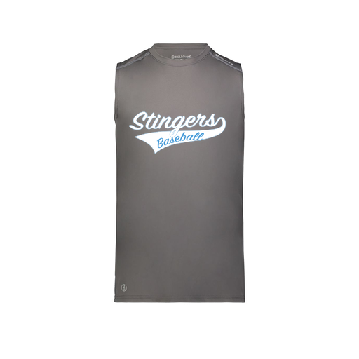 [222593.98D.S-LOGO2] Men's CoolDry TankTop (Adult S, Gray, Logo 2)