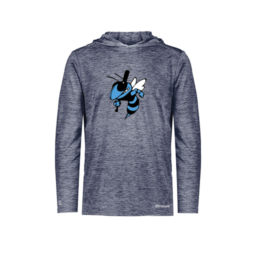 [FOLHCGNV-YS-LOGO1] Decker Youth Charge Hoodie (Youth S, Navy, Logo 1)